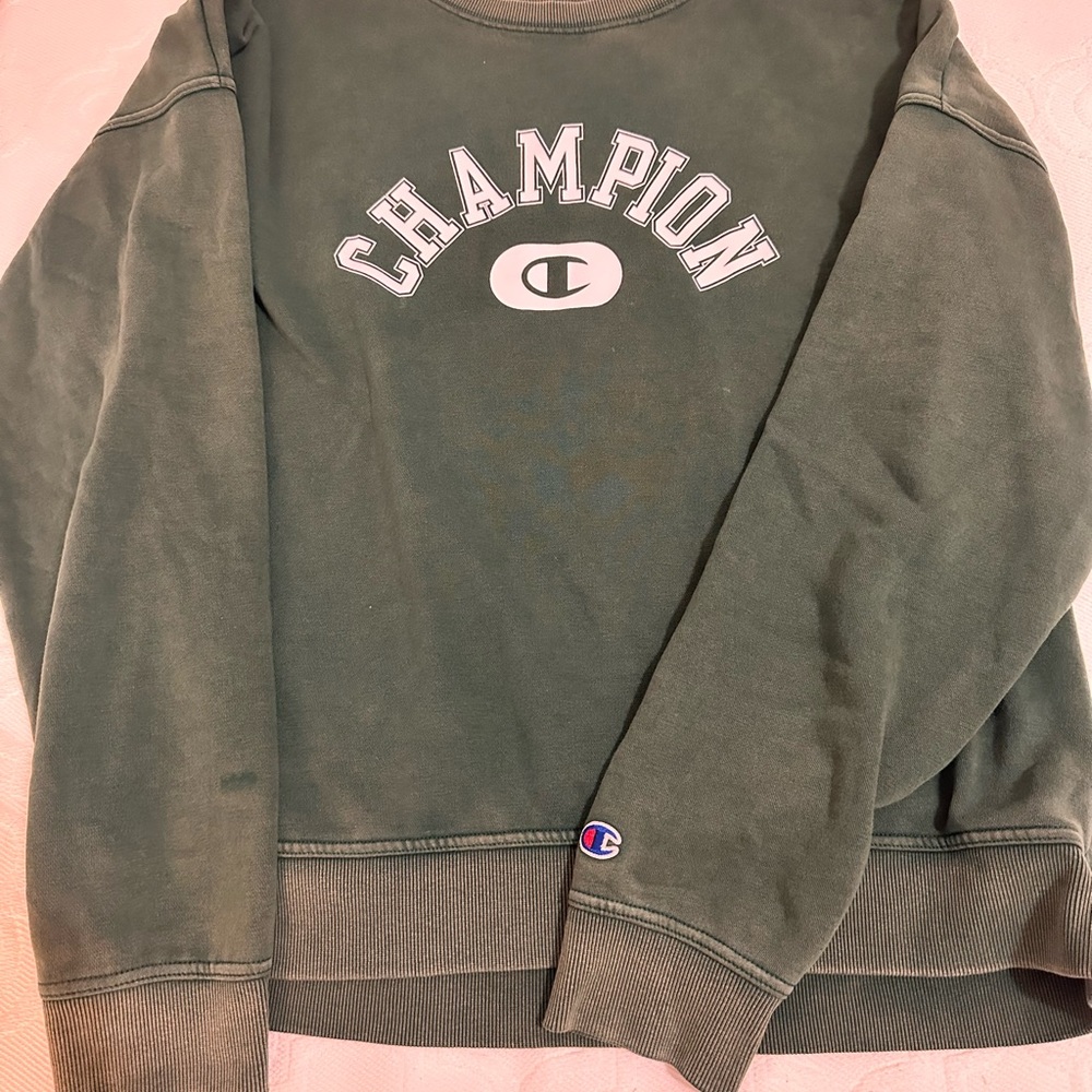 Champion Green Crewneck Sweatshirt
